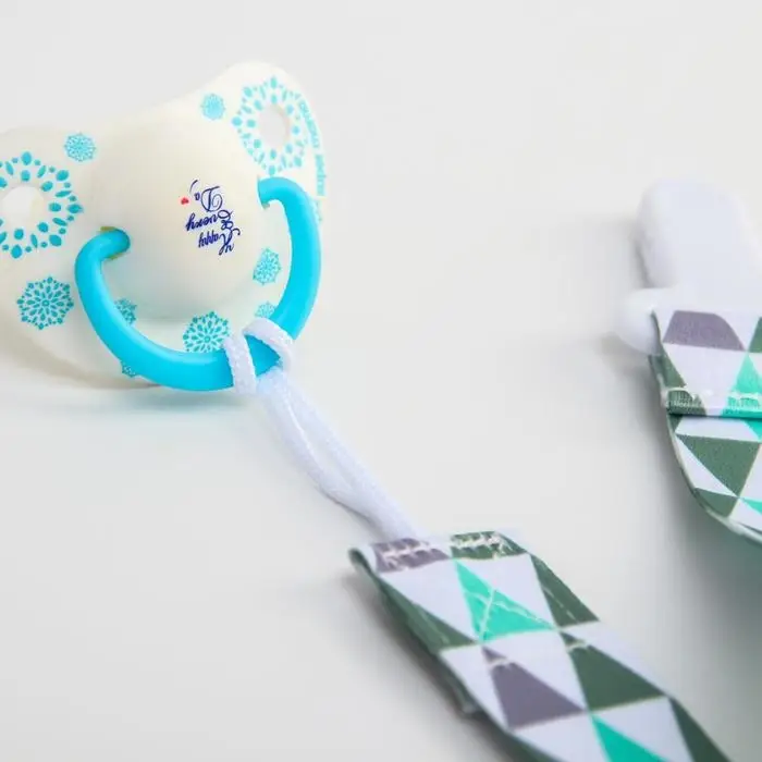 Держатель для соски - пустышки «Геометрия», на ленте