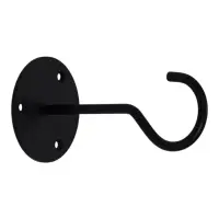 Кронштейн для кашпо настенный/потолочный металл, черный