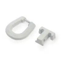 Ручка-кнопка мебельная CAPPIO EARRING, алюминий, белый