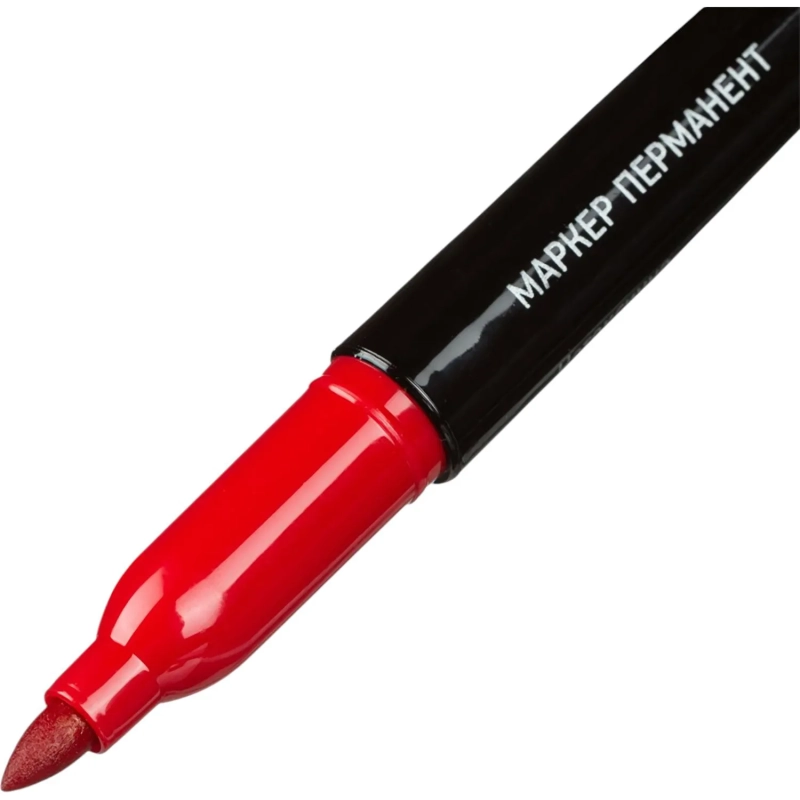 Маркер перманентный ATTACHE красный 1,5-3мм.