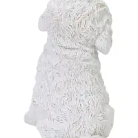 Садовая фигура из полистоуна &laquo;Собака-болонка&raquo; 18&times;11&times;21 см