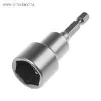 Бита с торцевой головкой ТУНДРА, сталь CrV, магнит, 17&times;65 мм