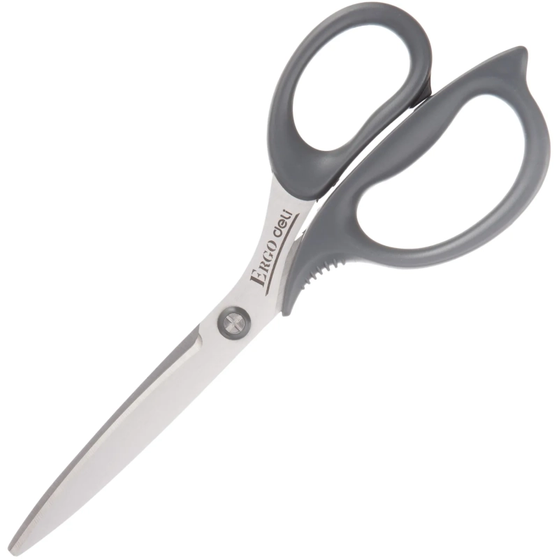 Ножницы Deli E77758 офисные 210мм пластиковые сталь ассорти блистер