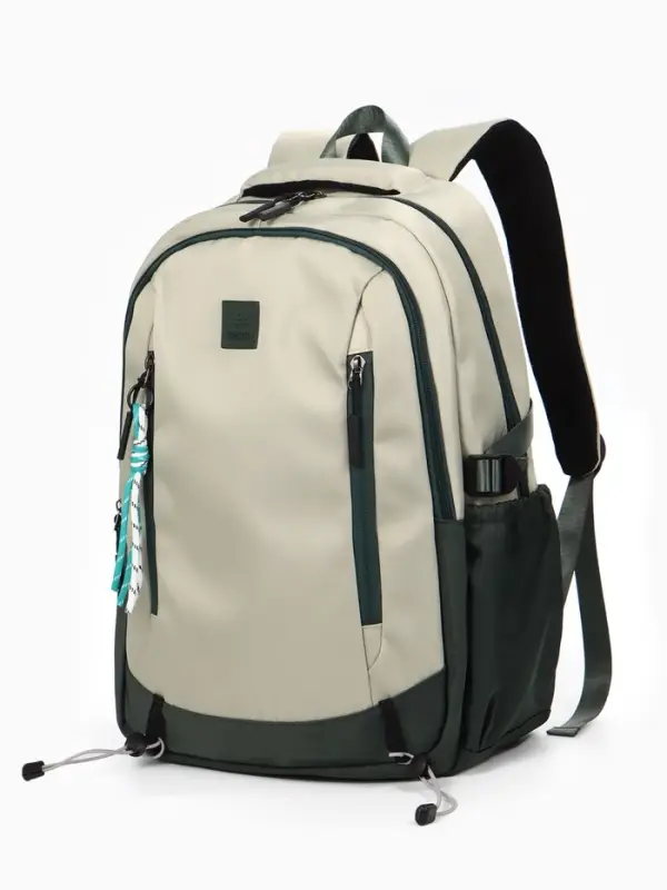 Рюкзак 33*17*47 см, 2 отд, 5 н/карм, Комби, зеленый