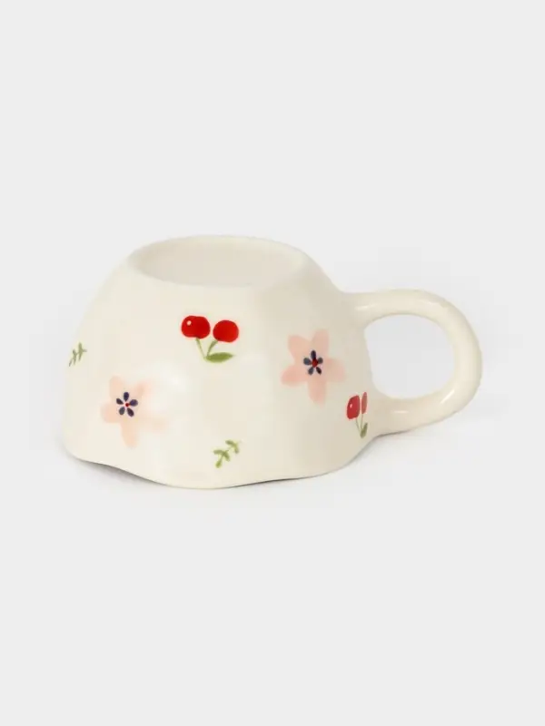 Кружка "Цветы" 14х11х6 см
