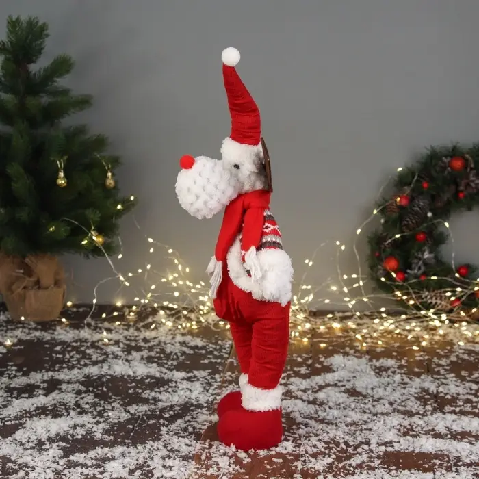 Игрушка мягкая &laquo;Олень-пузатик&raquo; стоит, 12&times;40 см, красный