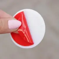 Стоппер для двери, универсальный, 5×5×1 см, белый