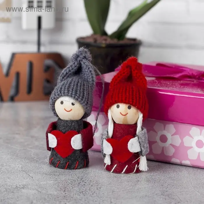 Елочная игрушка &laquo;Малыш с сердечком&raquo;, МИКС