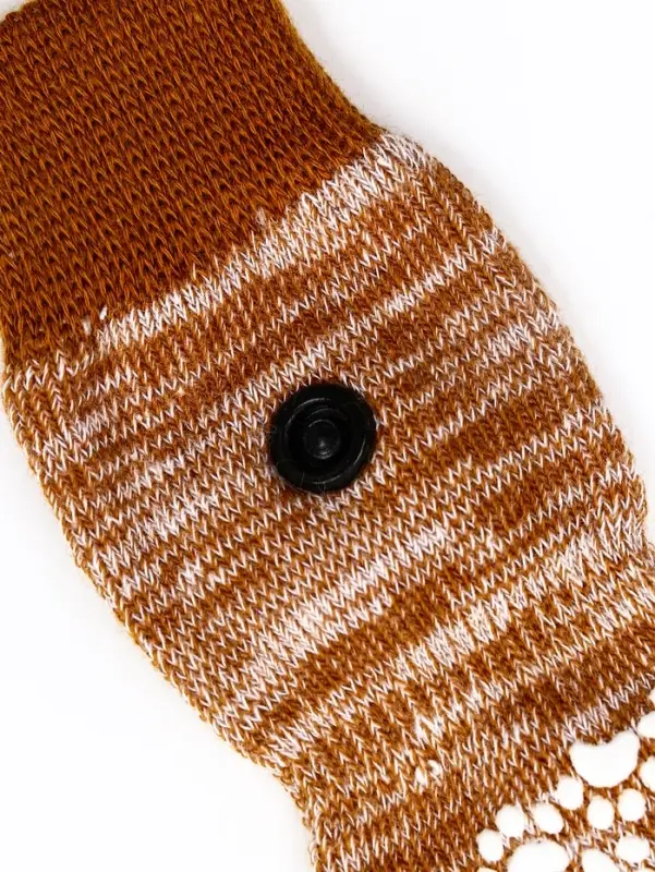 Носки нескользящие Носки нескользящие "Лапки" , M (6,5* 15 см), набор 4 шт, бежевые