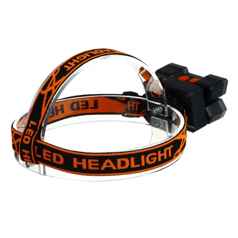 Фонарь налобный тм ЕРМАК, 6 + 3 LED, 4 режима, 87х50х58мм, 1200мАч, USB кабель, пластик