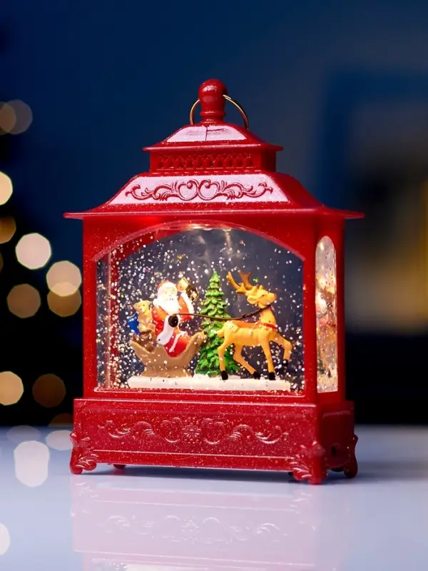 Светодиодная фигура &laquo;Упряжка&raquo; 5.5&times;14&times;19.5 см, от батареек 3хААА, музыка, USB, свечение тёплое белое