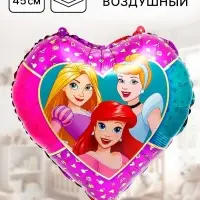 Шар воздушный &laquo;Белоснежка, Рапунцель и Ариэль&raquo;, 18 дюйм, фольгированный, Принцессы