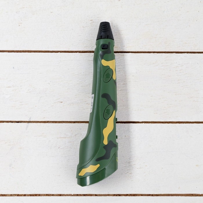 3D ручка Luazon, дисплей, работа с пластиком ABS и PLA, пластик в комплекте, хаки 3D ручка Luazon, дисплей, работа с пластиком ABS и PLA, пластик в комплекте, хаки