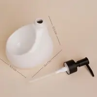 Дозатор для мыла SL Home Drop, с подставкой для губки, 450 мл, белый