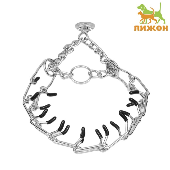 Ошейник - полуудавка строгий с защитными колпачками, 3 мм х 50 см Ошейник - полуудавка строгий с защитными колпачками, 3 мм х 50 см