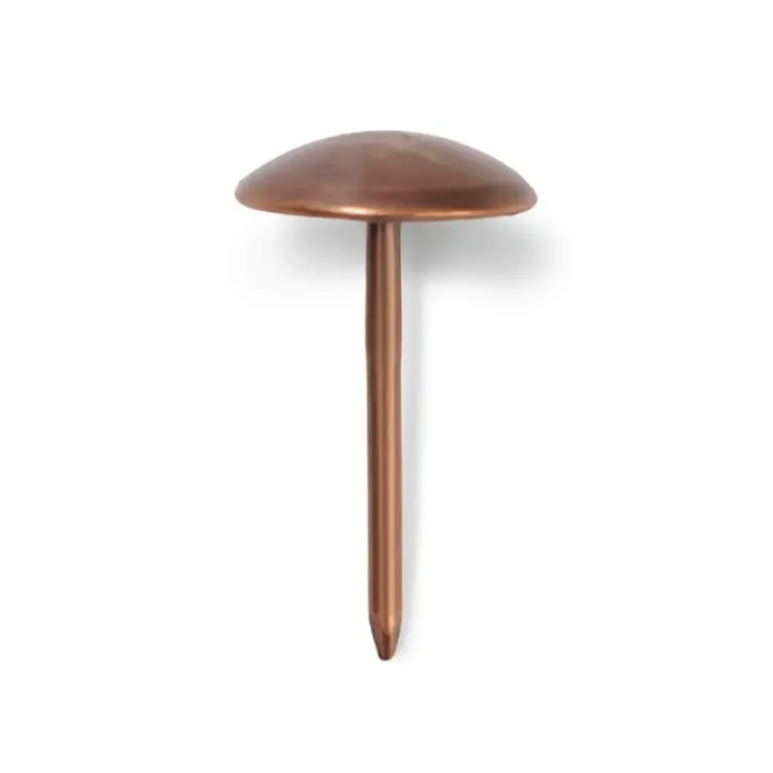 Гвозди ТУНДРА, декоративные, обивочные, 10×18.5 мм, медь, фасовка 50 шт.