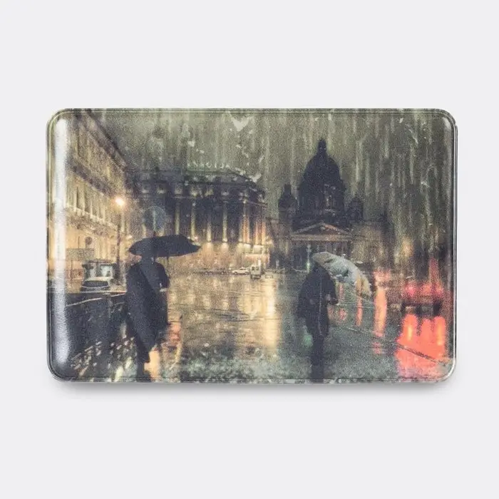 Обложка для проездного, пропуска, цвет коричневый/разноцветный Обложка для проездного, пропуска, цвет коричневый/разноцветный