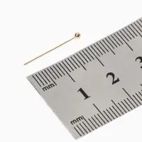 Штифт с шариком СМ-1103-14, 2 см, 50 г, (&plusmn; 310 шт.), цвет золото