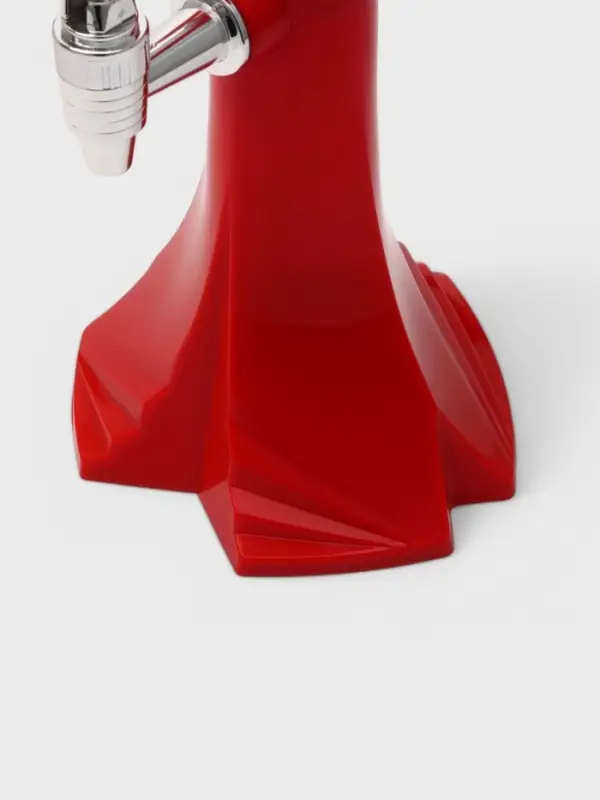 Башня пивная &laquo;Шар&raquo;, колба 3 л, ёмкость для льда, подсветка, пластик, красная