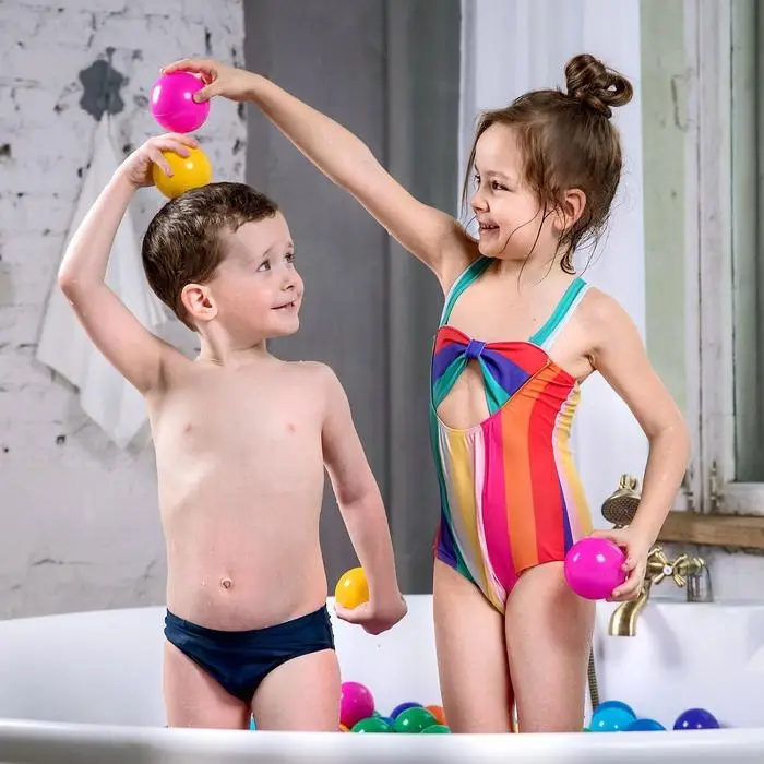 Шарики для сухого бассейна с рисунком, диаметр шара 7.5 см, набор 150 штук, разноцветные