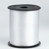 Лента упаковочная простая, матовая, белая, 0.5 см &times; 225 м