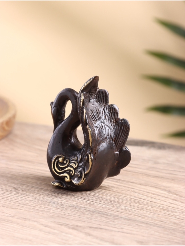 Сувенир бронза "Лебедь" 8х5х10 см