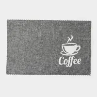 Салфетки сервировочные на стол Доляна Coffee, 4 шт., 44&times;29 см, серые