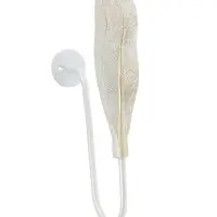 Крючок для штор CAPPIO KS040, цвет белый с золотом, набор 2 шт Крючок для штор CAPPIO KS040, цвет белый с золотом, набор 2 шт