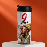 Термостакан на День Победы со вставкой «9 мая. Спасибо за мирное небо!», 350 мл Термостакан на День Победы со вставкой «9 мая. Спасибо за мирное небо!», 350 мл