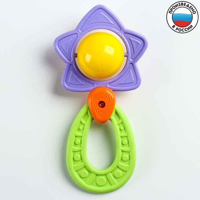 Погремушка - прорезыватель «Планеты», эластичная ручка, виды и цвет МИКС Погремушка - прорезыватель «Планеты», эластичная ручка, виды и цвет МИКС