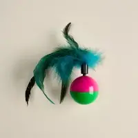 VETTA Игрушка для домашних животных, пластмасса, перья, 5,5х8 см