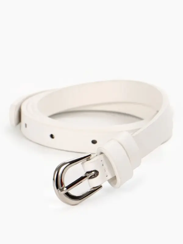 Ремень женский, пряжка металл, 1.4&times;105 см, белый