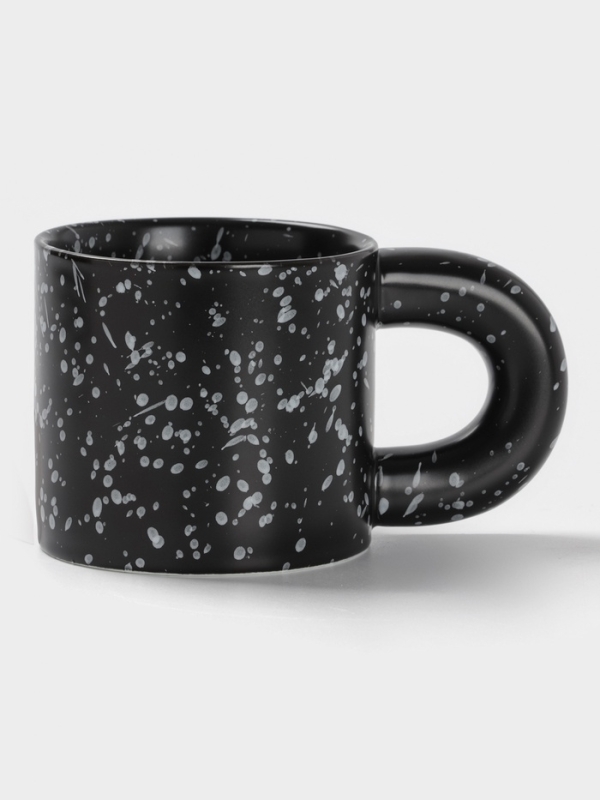 Кружка Доляна "Сплэш" 14х8,5х8,2 см, цвет черный
