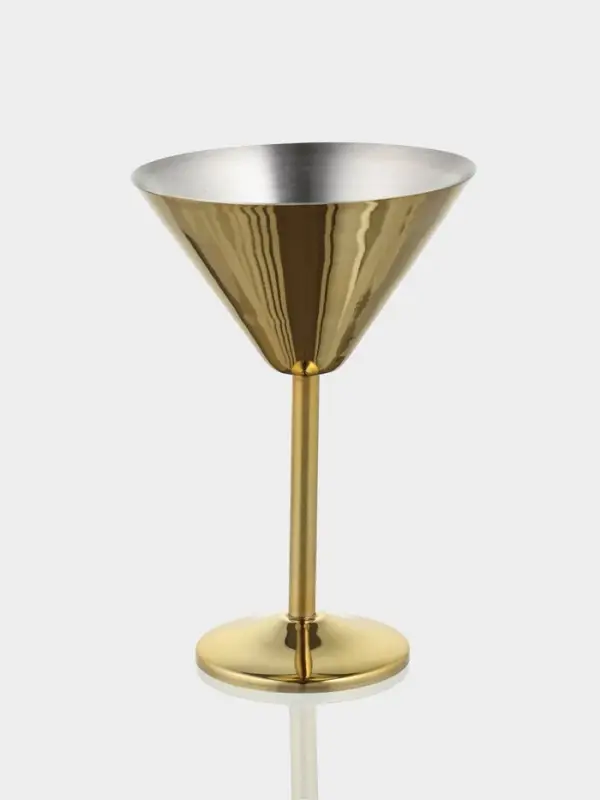 Бокал для мартини &laquo;Золото&raquo;, 11&times;11&times;17.5 см, нержавеющая сталь