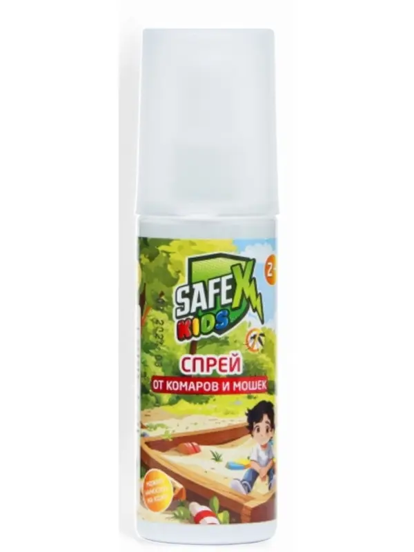 Средство от комаров и мошек Safex KIDS, спрей, детский, 100 мл