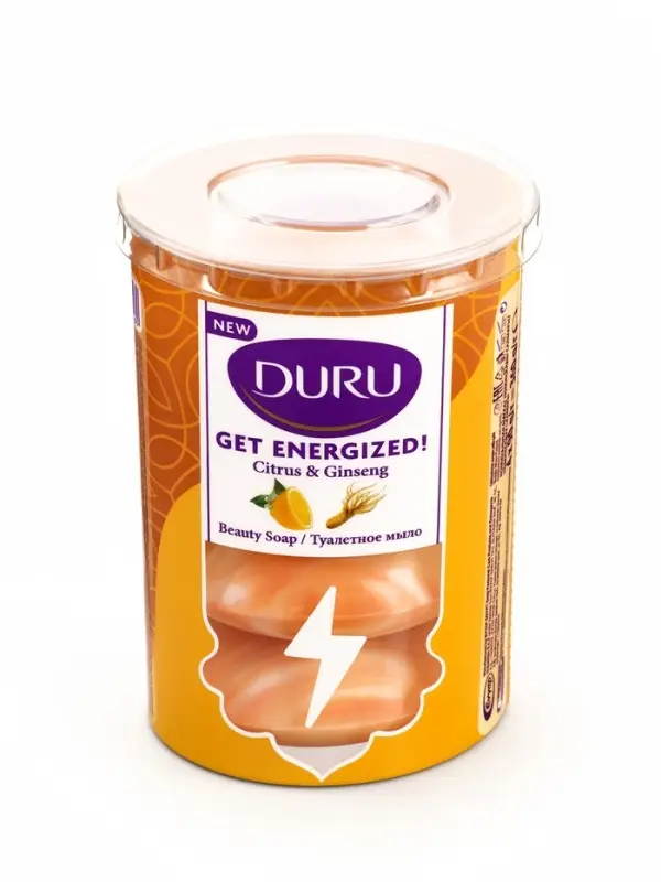 Набор туалетного мыла DURU GET ENERGIZED Лимон и женьшень 4&times;90 г