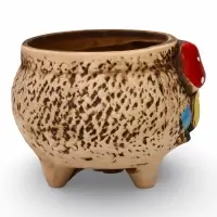 Декоративный горшок для цветов &laquo;Грибы&raquo;, 7&times;7&times;7 см, керамический, Greengo