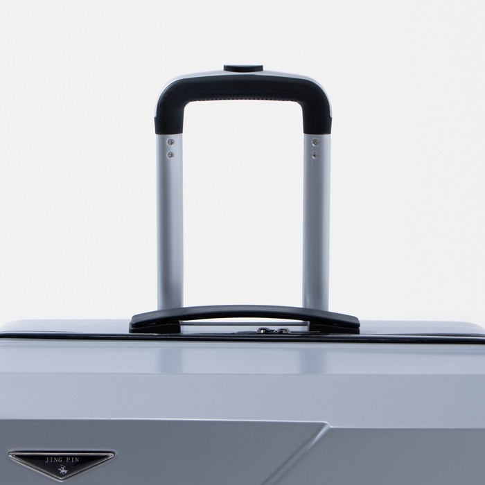 Чемодан большой 84 л (L), отдел на молнии, кодовый замок, цвет серебристый Чемодан большой 84 л (L), отдел на молнии, кодовый замок, цвет серебристый