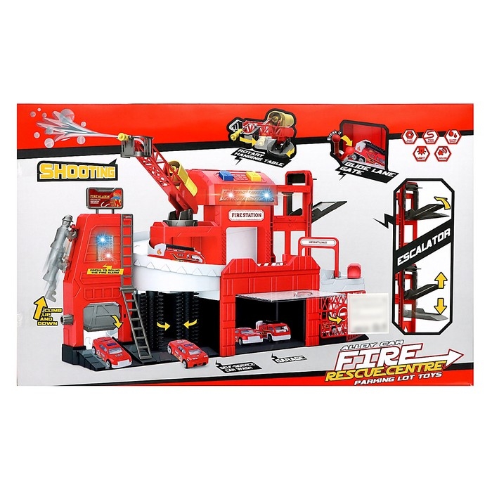 Парковка &laquo;Пожарный участок&raquo;, свет, звук, стреляет водой