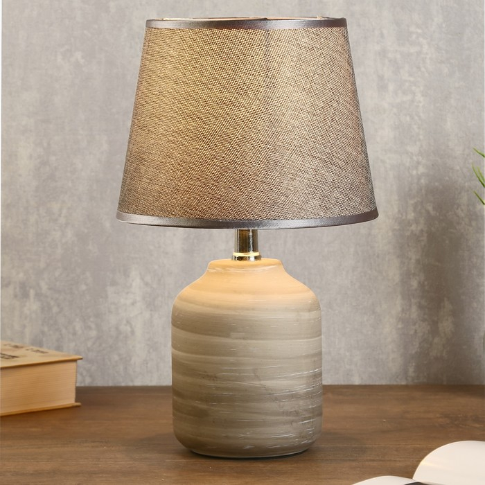 Лампа настольная "Кредо" 1х40Вт E14 серый 20х20х34 см RISALUX