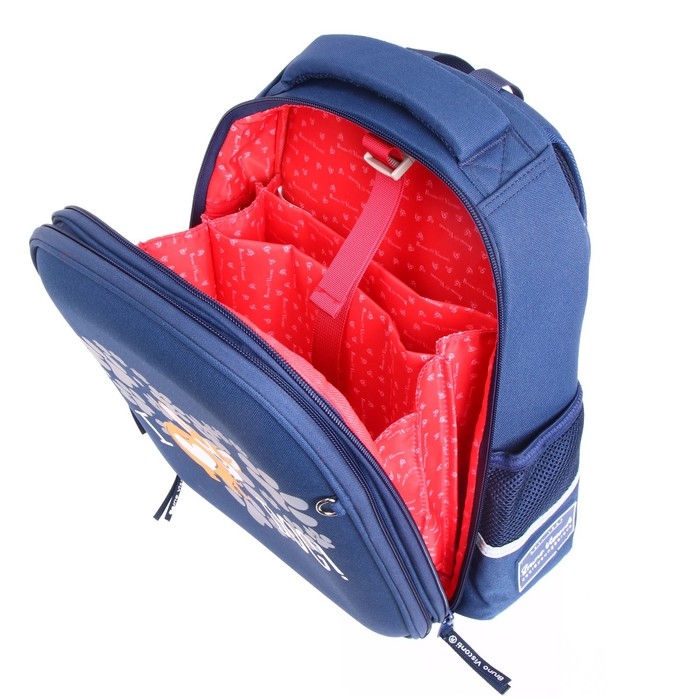 Рюкзак каркасный 36 х 28 х 17 см, + пенал, Bruno Visconti Рюкзак каркасный 36 х 28 х 17 см, + пенал, Bruno Visconti "Корги"