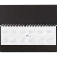 Планинг датированный 2026, черный 303х150 мм, 120 стр,АТТАСНЕ Вива