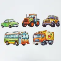 Макси - пазлы деревянные развивающие для малышей &laquo;Машинки&raquo;