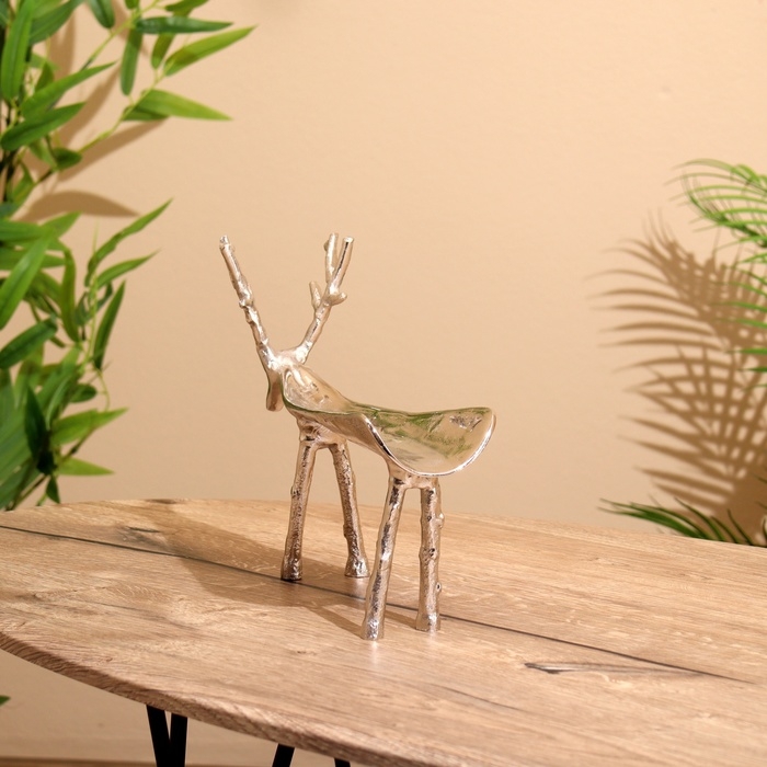 Подставка под бутылку  Подставка под бутылку "Олень" алюминий 28х12х20 см