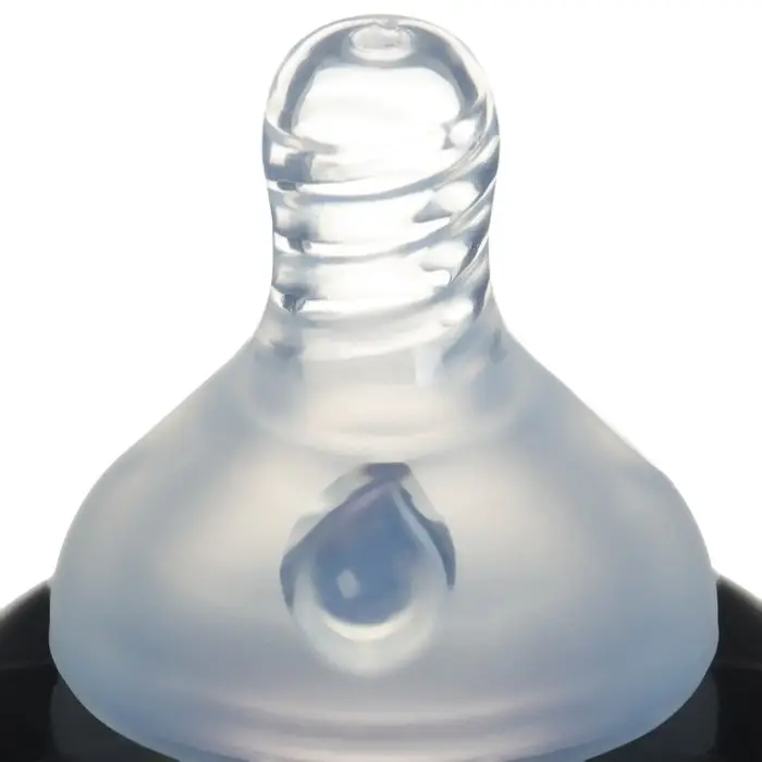 Бутылочка для кормления M&B &laquo;Зебра&raquo;, широкое горло, средний поток, от 3 мес., 270 мл.