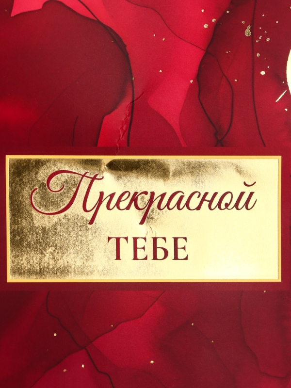 Пакет подарочный ламинированный вертикальный «Мрамор», 31×40×14 см