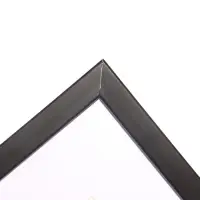 Фоторамка ПВХ на 1 фото Ellis 50&times;70 см с паспарту, чёрный (пластиковый экран)