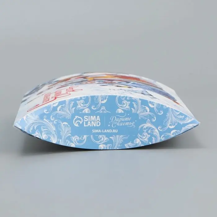 Коробка новогодняя складная фигурная «Сказочного Нового года», Дед Мороз со Снегурочкой, 19 х 14 х 4 см Коробка новогодняя складная фигурная «Сказочного Нового года», Дед Мороз со Снегурочкой, 19 х 14 х 4 см