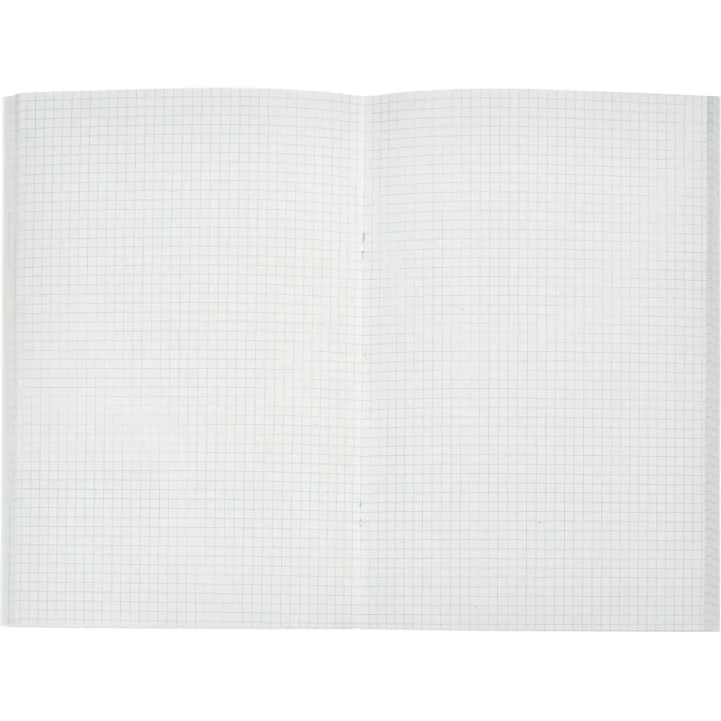 Тетрадь общая А4,96л,клет,скреп,обл.бумвинил,блок офсет-2 Синяя