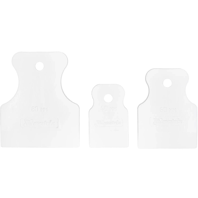 Набор шпателей белая резина 40-60-80 мм 3 шт Matrix 858275